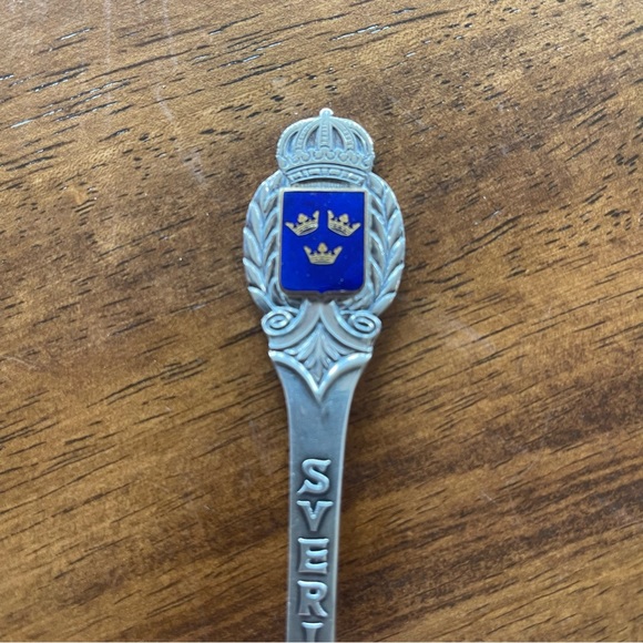 SVERIGE Sweden Souvenir Spoon - Picture 2 of 10
